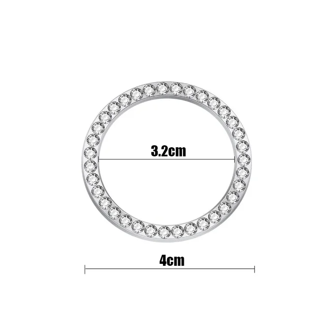 Car Ignition Key Ring Diamond Rhinestone Stickers for Auto Motorcycle Styling Bling Decoration Key Circle Button Car Accessories 5