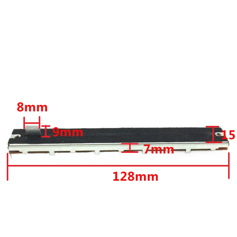 Linear potentiometer Straight slip SC1009G B10K&times;2 Dual channel Total length 128mm travel 100mm 1pcs linear potentiometer,adjustable resistor,electronic components
