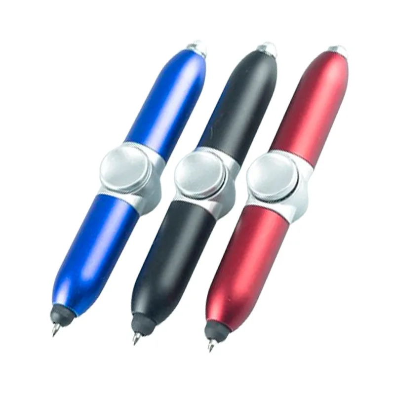 30pcs-multifunctional-fingertip-gyroscope-ballpoint-pen-led-luminous-touch-pen-creative-pressure-reducing-pen