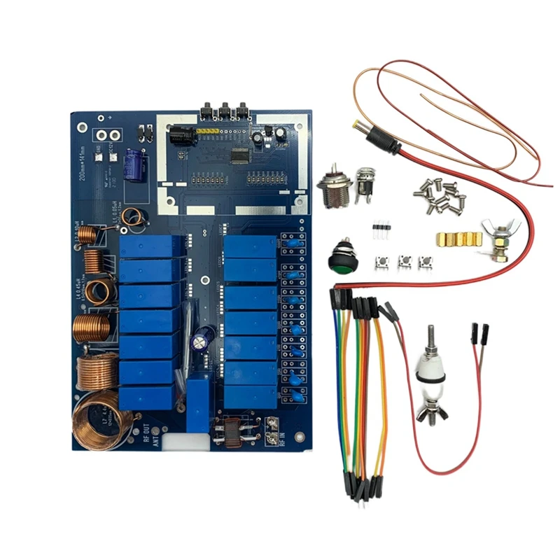 1Set ATU-200 Antenna Tuner, Update Version Of ATU-100 ATU100 Firmware Programmed Soldered Full Set 1.9-54Mhz Automatic 2