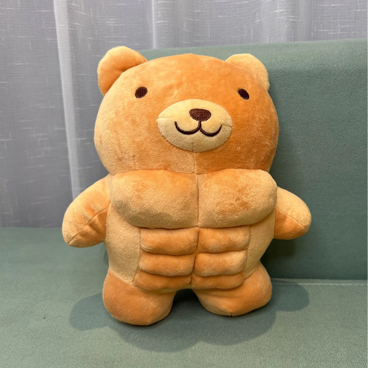 

30cm Cute Muscle Body Teddy Bear Plush Toys Stuffed Animal Boyfriend Huggable Pillow Cushion Birthday Holiday Gift for Kids Girl