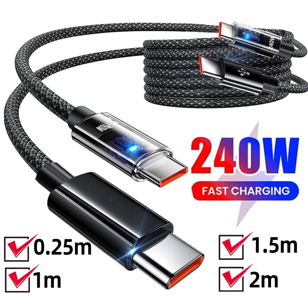 High-Speed 240W USB-C Fast Charging Cable