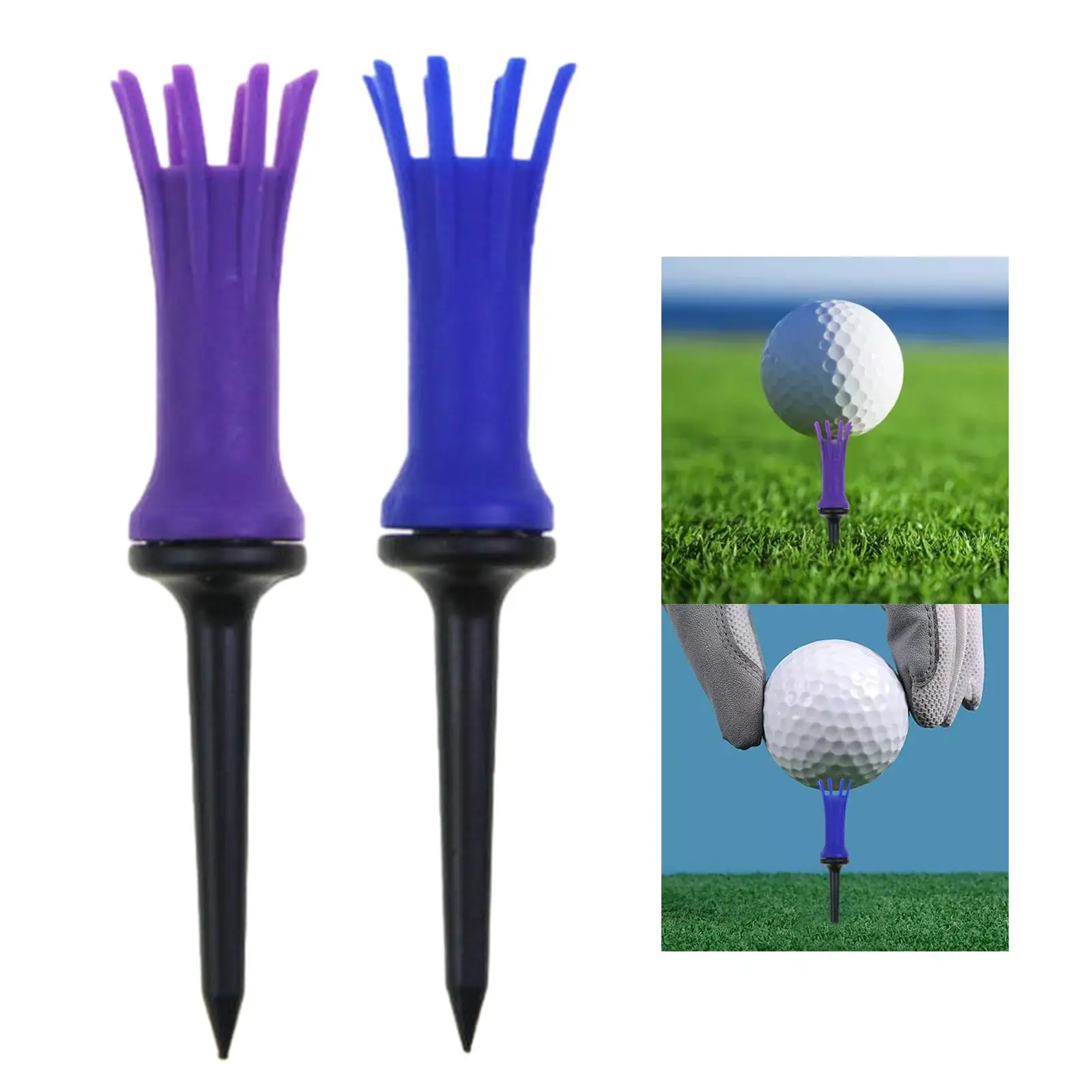 Rubber Golf Tee Stable Golf Ball Holder Professional Improve Accuracy Golf Mat