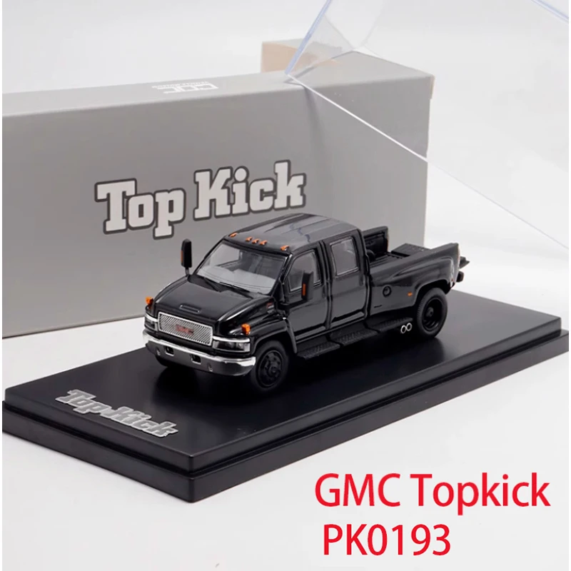 GMC Top Kick 1/64 GOC ピックアップトラック ミニカー GOC 1/64 Scale GMC TOPKICK Pickup Black Diecast Car Model