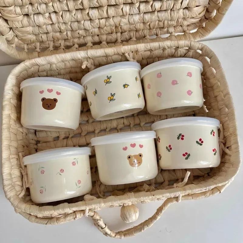 Ceramic Bowls for Infants & Toddlers baby tableware set Cute Baby Eating Ceramic Bowls Fresh Sealed Children's Feeding Tableware