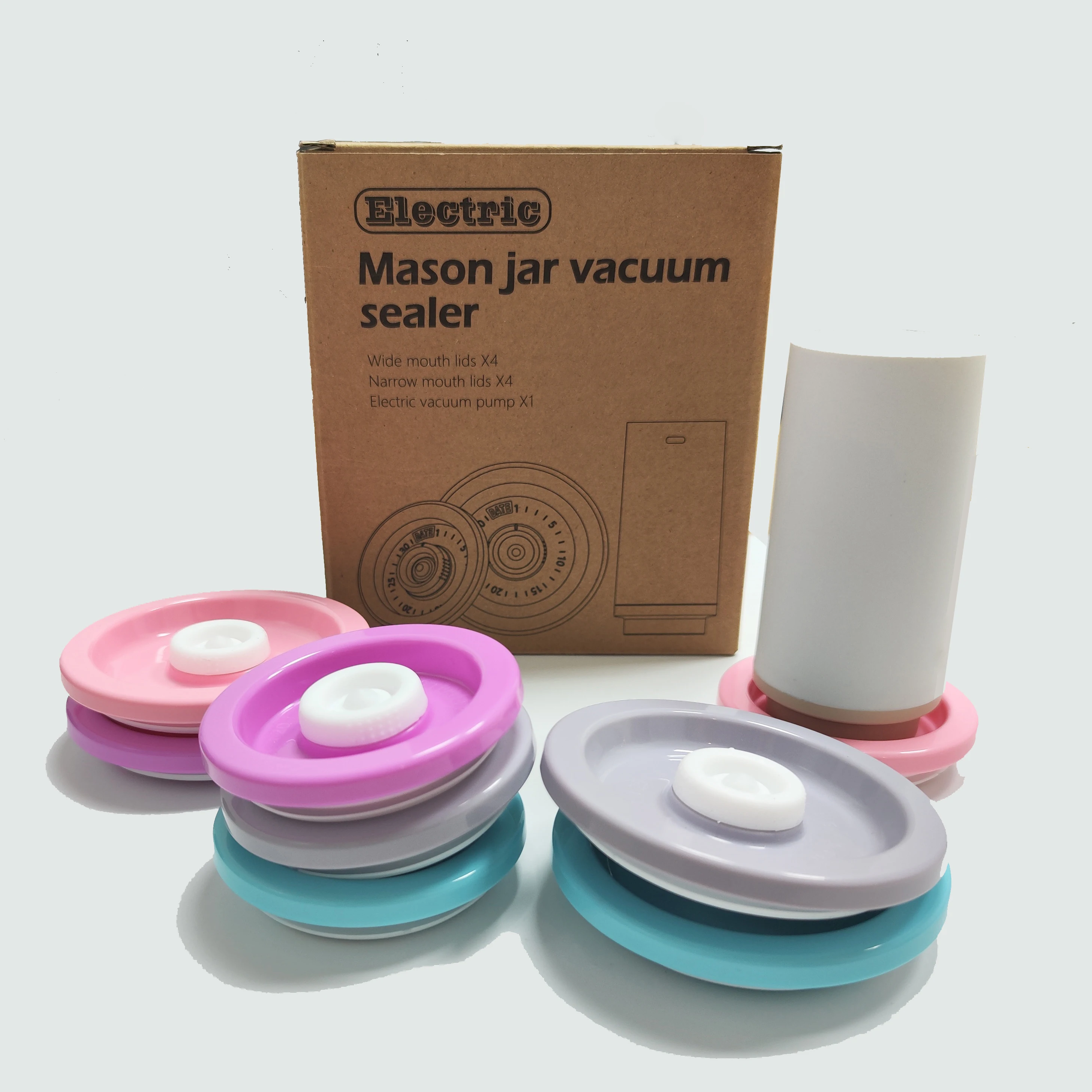 Electric Mason Jar Vacuum Sealer Vacuum Sealer Electric Canning Jar Regular and Wide Mouth Mason Jars Lids