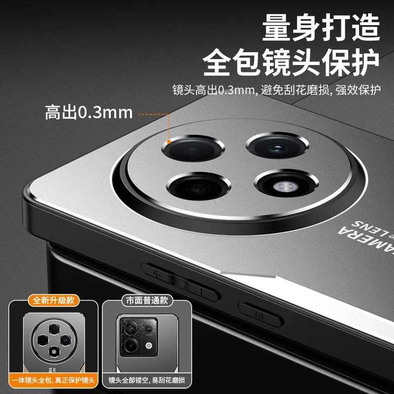 Luxury Aluminum Alloy Metal Shockproof Bumper Protect Back Cover