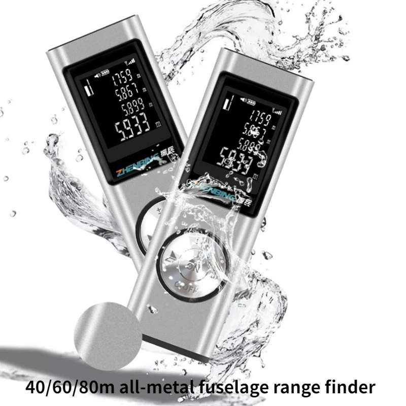 

Laser Range Finder 80/60/40m Portable USB Charger High Precision Measurement Angle Laser Digital RangeFinder Construction Tools