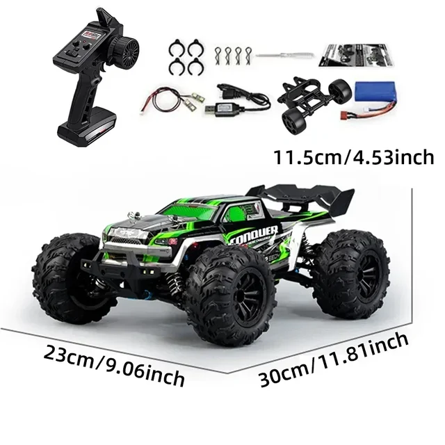2024 New 1:16 Scale Large RC Cars 50km/h High Speed RC Cars Toys for Boys Remote Control Car 2.4G 4WD Off Road Monster Truck 5