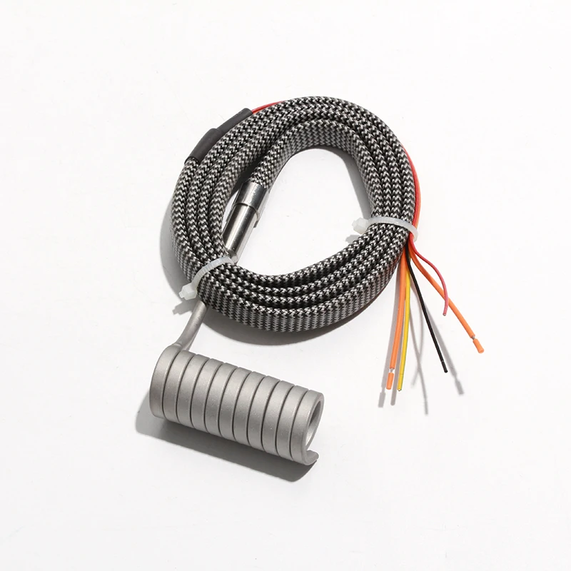 SNDHEATER ID16mm Stainless Steel Hot Runner Heating Tube 25-50mm Built with K Thermocouple 3x3mm Section 1pc