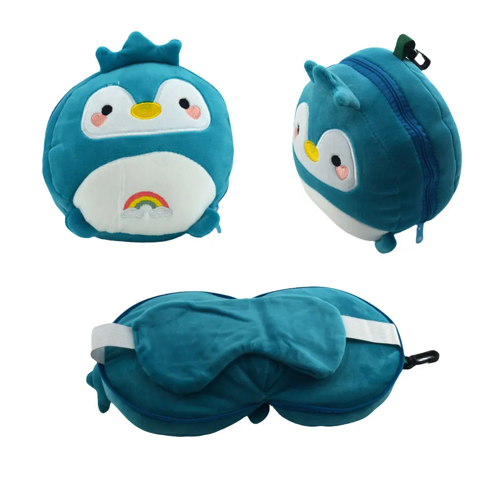 2-in-1 Cute Travel Pillow Eye Combo for Airplane train Car Outdoors Kids Toddler Neck Pillow,travel pillow