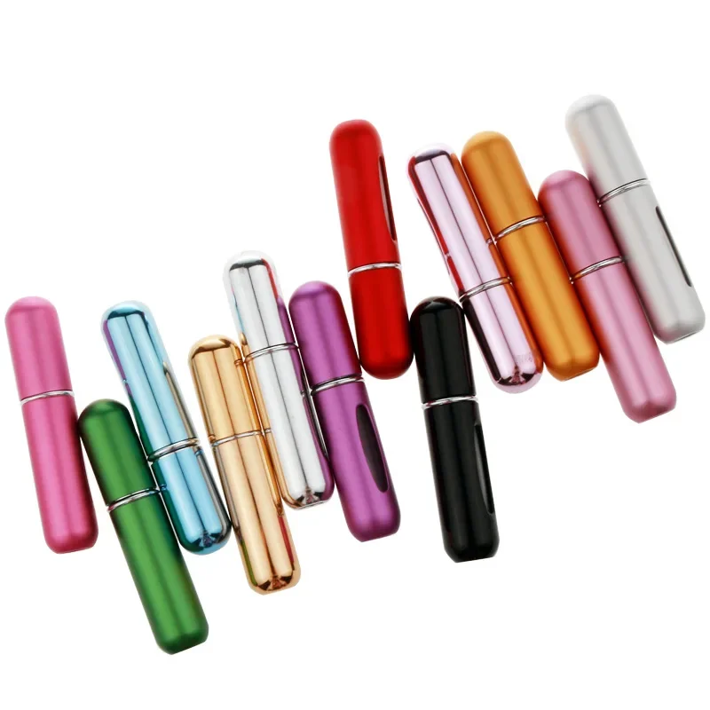 3pcs/lot 5ml Mini Refillable Perfume Bottle with Spray Scent Pump Empty Cosmetic Container Atomizer Bottle For Travel Tool
