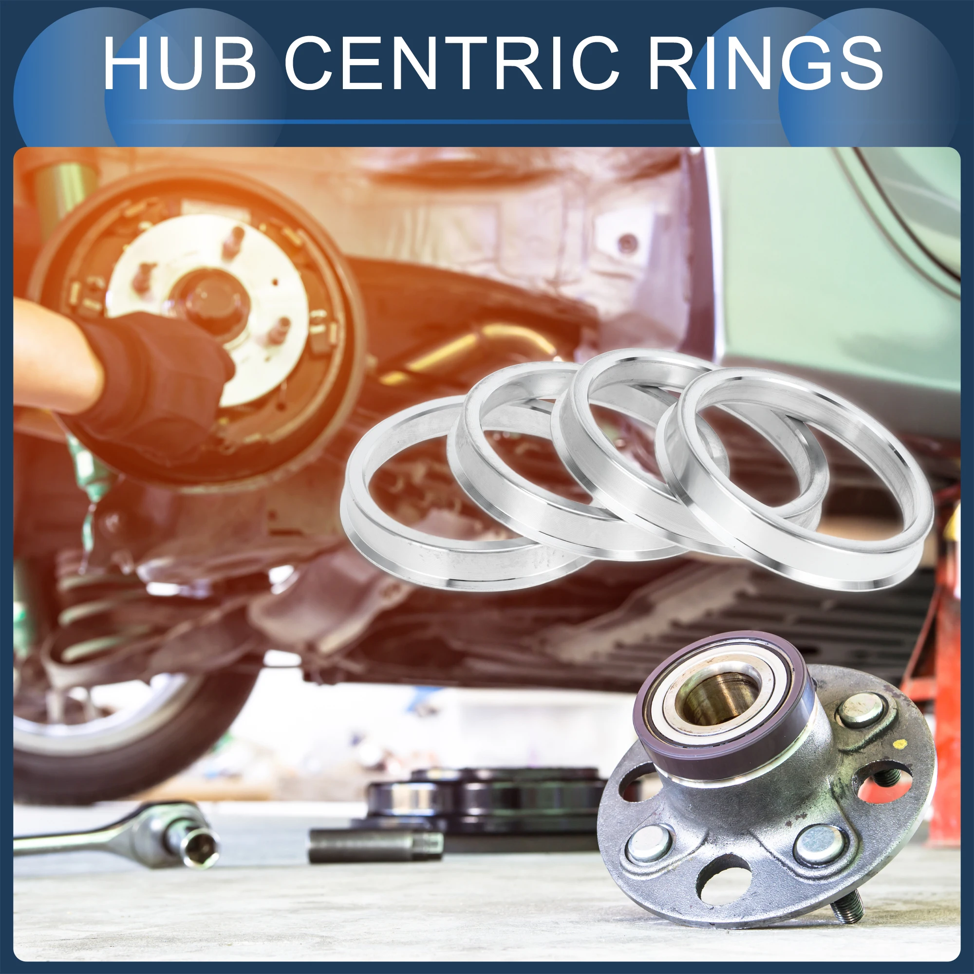 Hub Centric Rings 67.1mm To 56.6mm 4 PCS Hub Centric Rings | 67.1mm To  56.6mm Universal Plastic Spigot Rings | Eliminate Wheel Vibration For  Smoother Ride 4 Wheel Hub Spacers