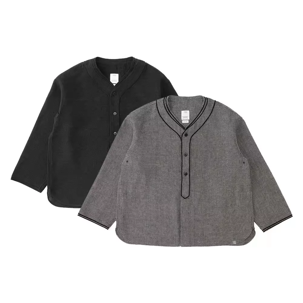 

VISIVM KOFU DUGOUT SHIRT L/S 22AW woven baseball jacket inner layer