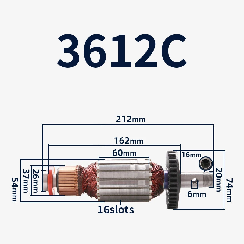 

Engraving Machine Armature for Makita 3612C Engraving Machine Daero Machine Armature Rotor Anchor Replacement Parts