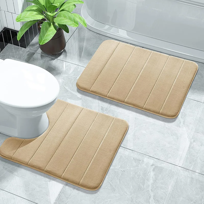 3 Pieces Bathroom Rug Mat Set 2