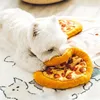 Plush Dog Toy Doughnut Pizza Shape Pet Squeaky Toys for Small Large Dogs Cleaning Teeth Puppy Chew Sound Toy Pet Supplies 1