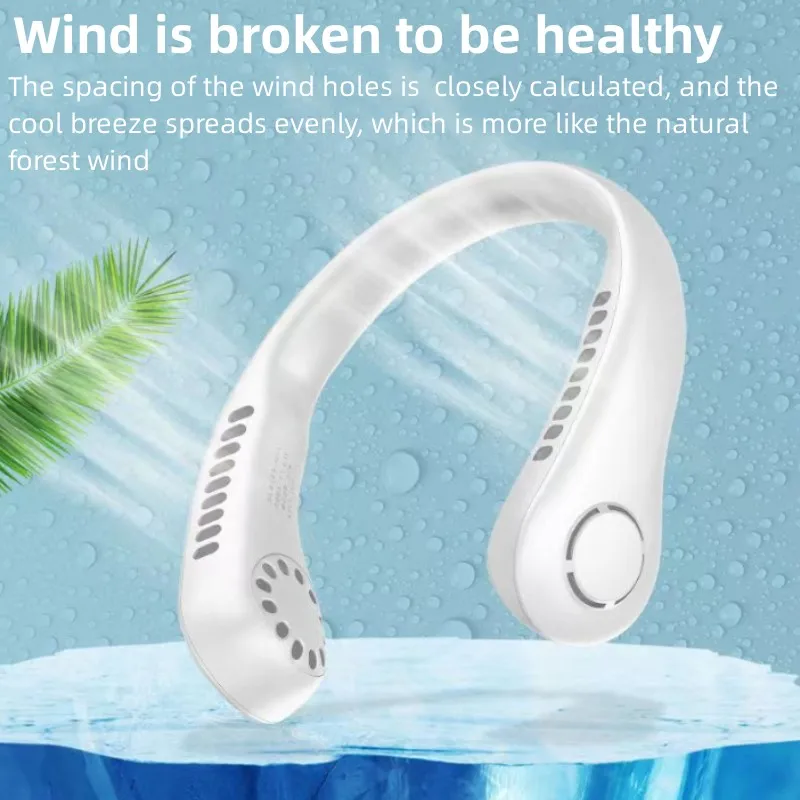 Мини-вентилятор на шею, 1200 мАч | AliExpress