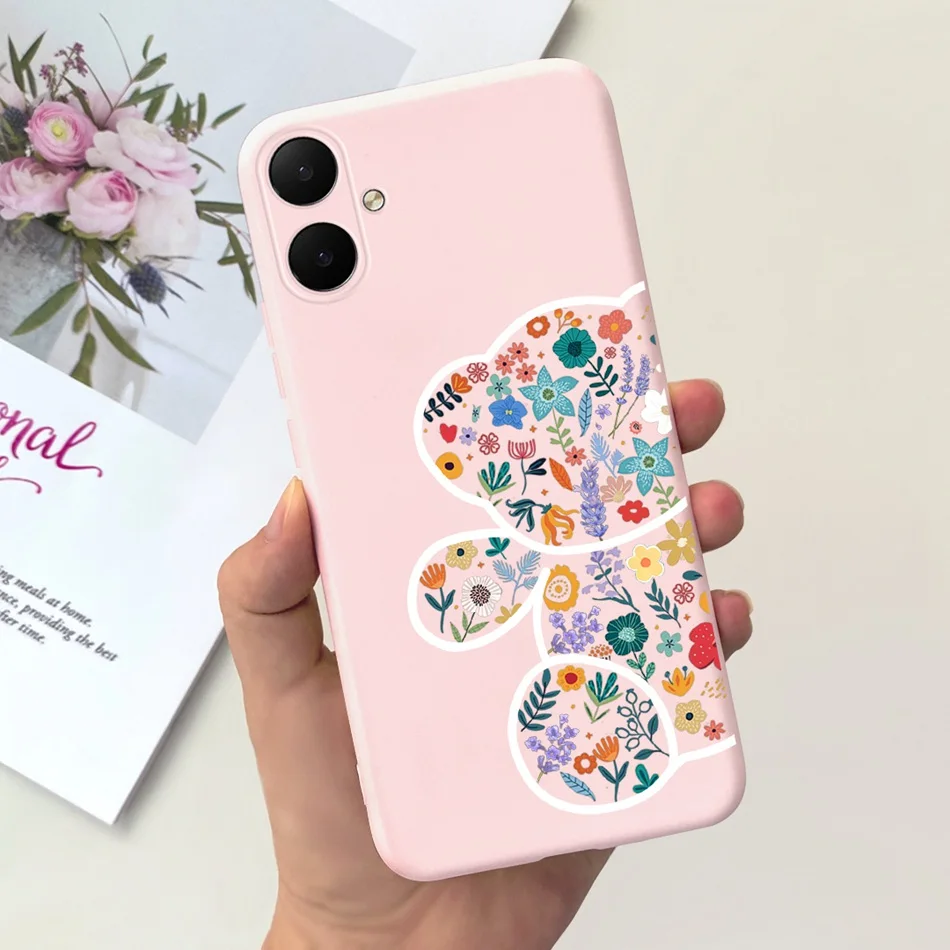 Cute Cartoon Candy Color Soft Silicone TPU Back Cover Phone Case