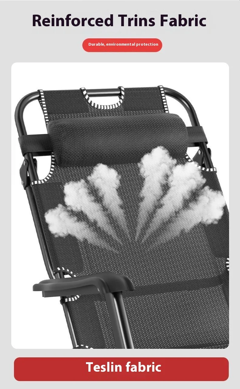 GIANXI Outdoor Recliner - Padded Folding Lounge Chair with Phone Stand