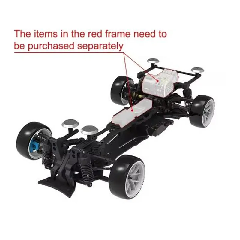 3RACING Sakura  1/10 RC Car D6 Sport D6S KIT Electric Remote Control Model Car Rear Drive Drift Car Frame Adults Children Toys 5