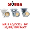 LED Mini COB Spotlight MR11 GU4 12V 24V 3W High light warm white light suitable for kitchen den replacement 20W 50W halogen lamp 1