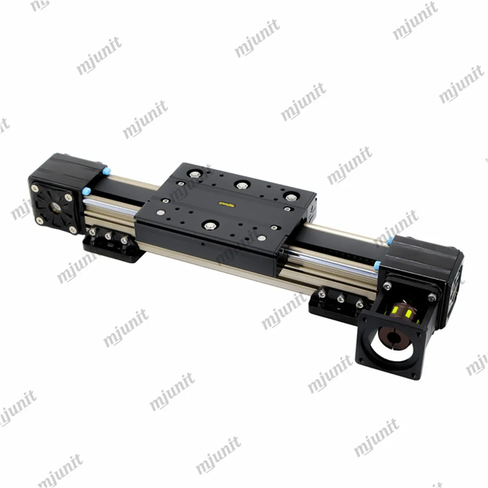 mjunit Exhibition Hall Linear LED Interactive Matrix 6 panel open close door synchronous belt module guide rail Multi screen up