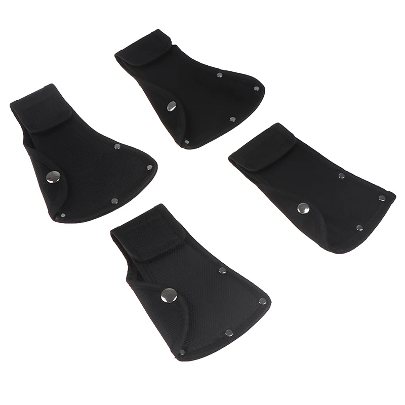 2x Oxford Cloth Axe Blade Protection Sheath Cover Black for Camping Outdoor 