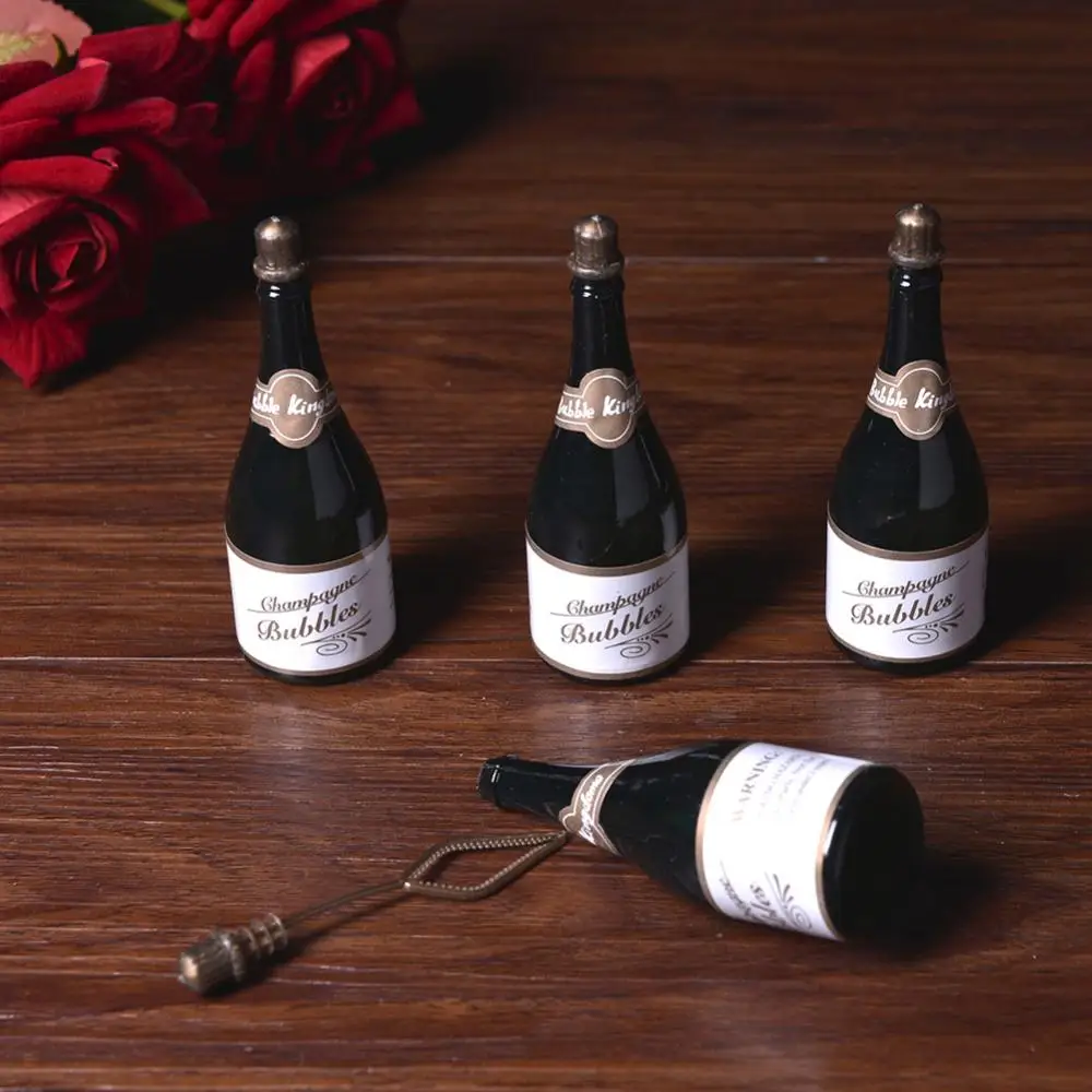 

24Pcs/Set Wedding Party Champagne Shape Empty Bubble Soap Water Bottle Container