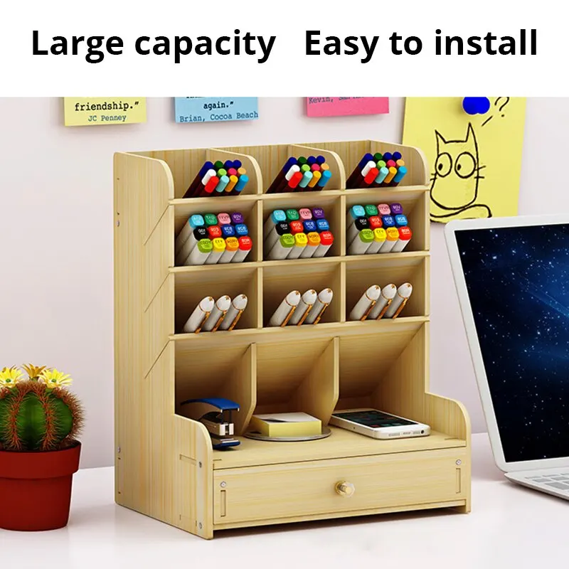 Wooden Desk Organizer 2