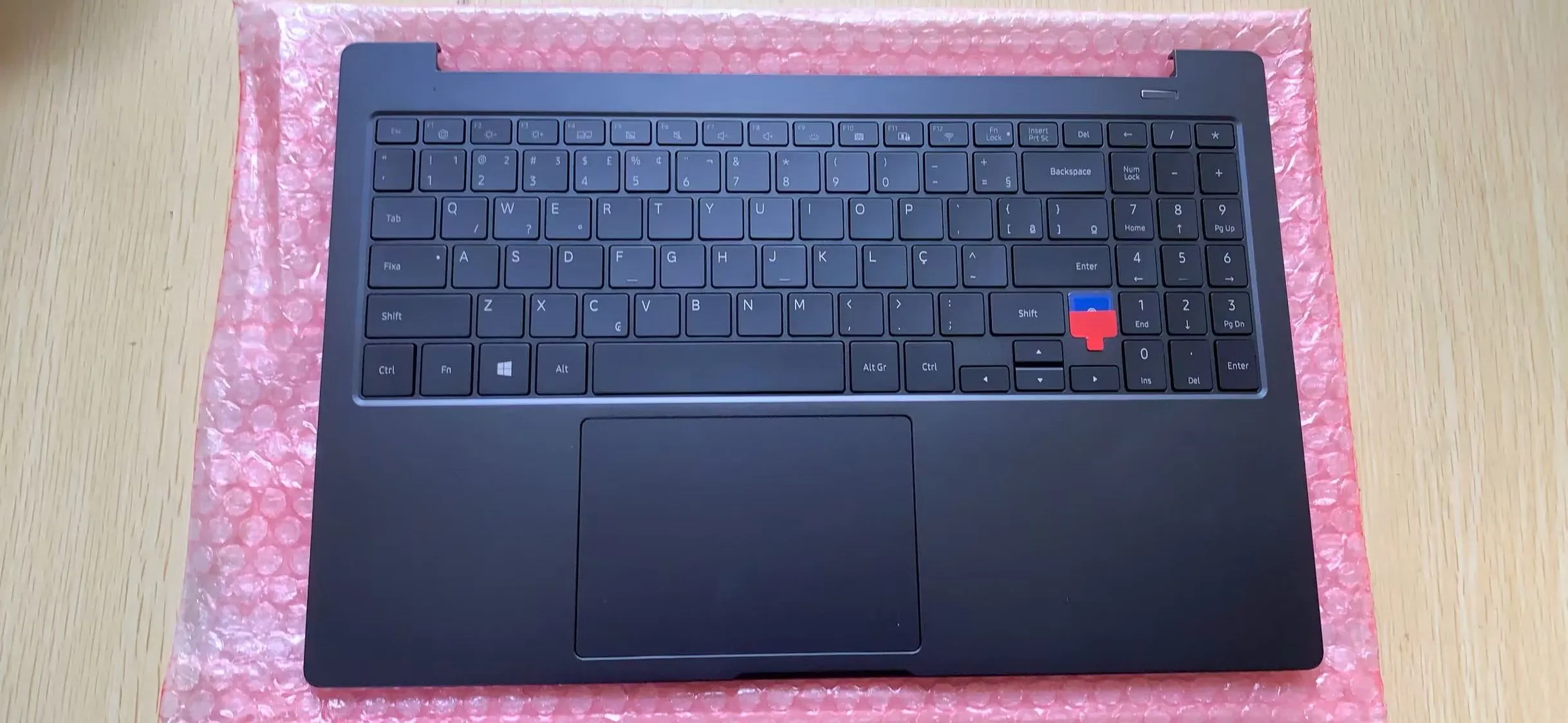 삼성 NP760XBE NT760XBE NT760XBV 노트북 손목 받침대 용 새 쉘 터치 패드가있는 한국어 및 미국 키보드 포함 백라이트 포함