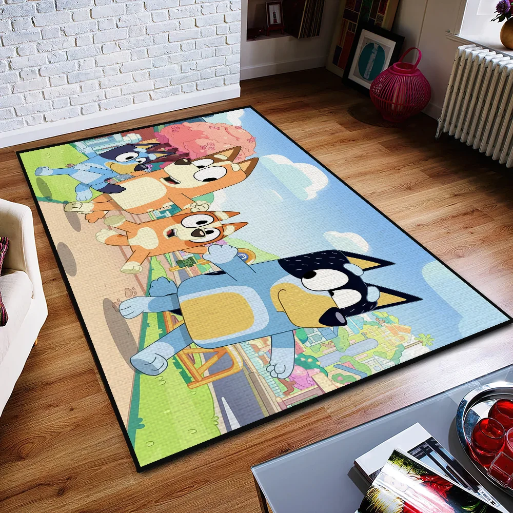 cartoon Door Mat Anti-Slip Kitchen kids Bedroom Handmade cute B-BlueyS Tufted Rug Carpet Living Room Entrance Decoration 2