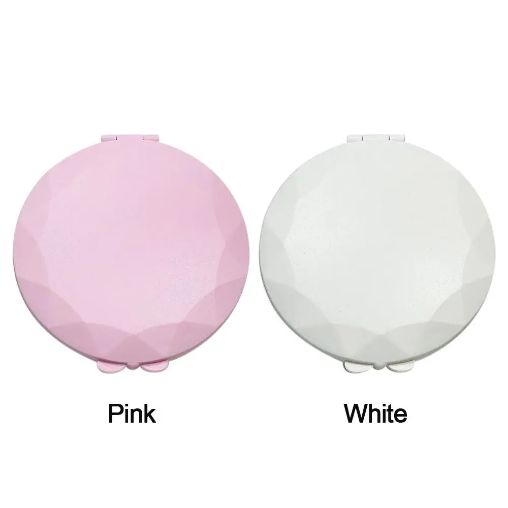 원형 LED 조명 메이크업 거울, 맞춤형 양면 화장품 거울, 휴대용 발광 효과, 미니 포켓 거울