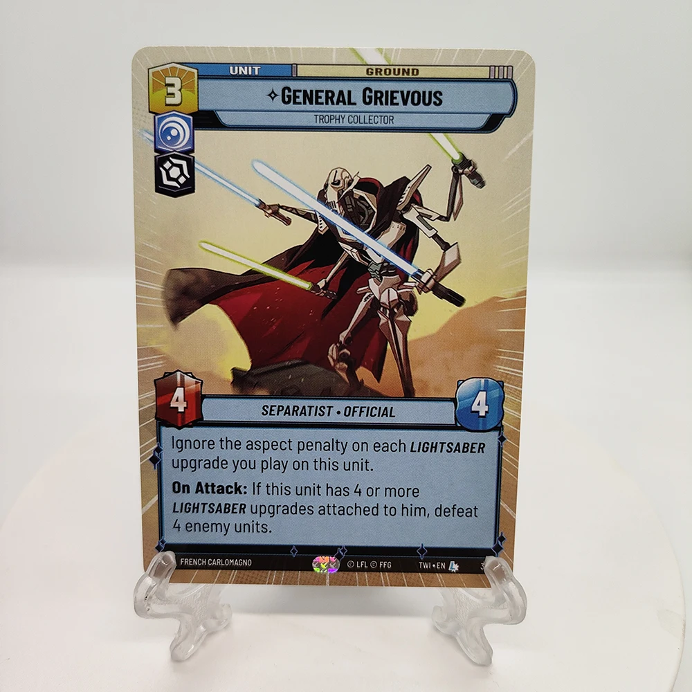 Customization STW NON FOIL Cards AHSOKA TANO AAYLA SECURA CAD BANE DARTH MAUL GENERAL GRIEVOUS KI-ADI-MUNDI game cards collectible cards