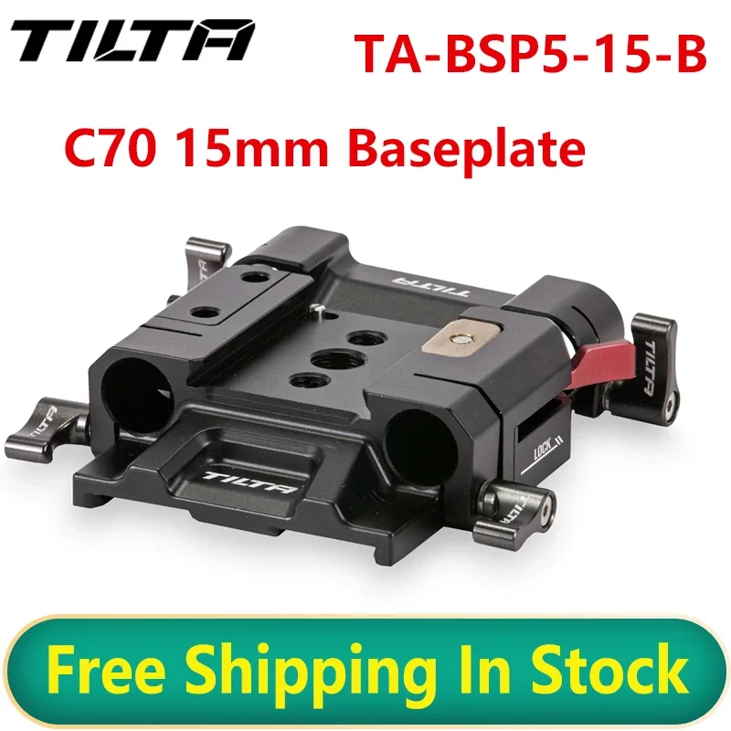 Tilta Ta-Bsp5-15-B 15Mm Lws Piastra Di Base Tipo V Nero Compatibile Con Canon C70