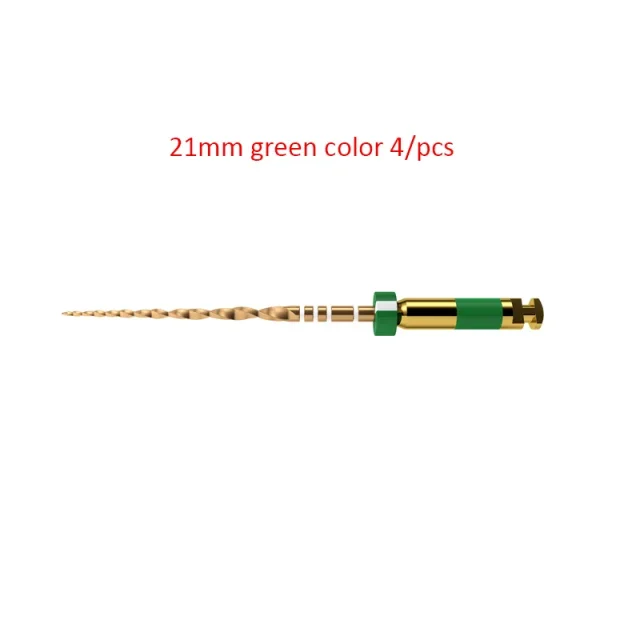 20pcs/5pk Dental Wave taper One Gold Rotary Files Endo Root Canal Treatment Dentistry Instrument Dental Reciprocating Endo Files 2
