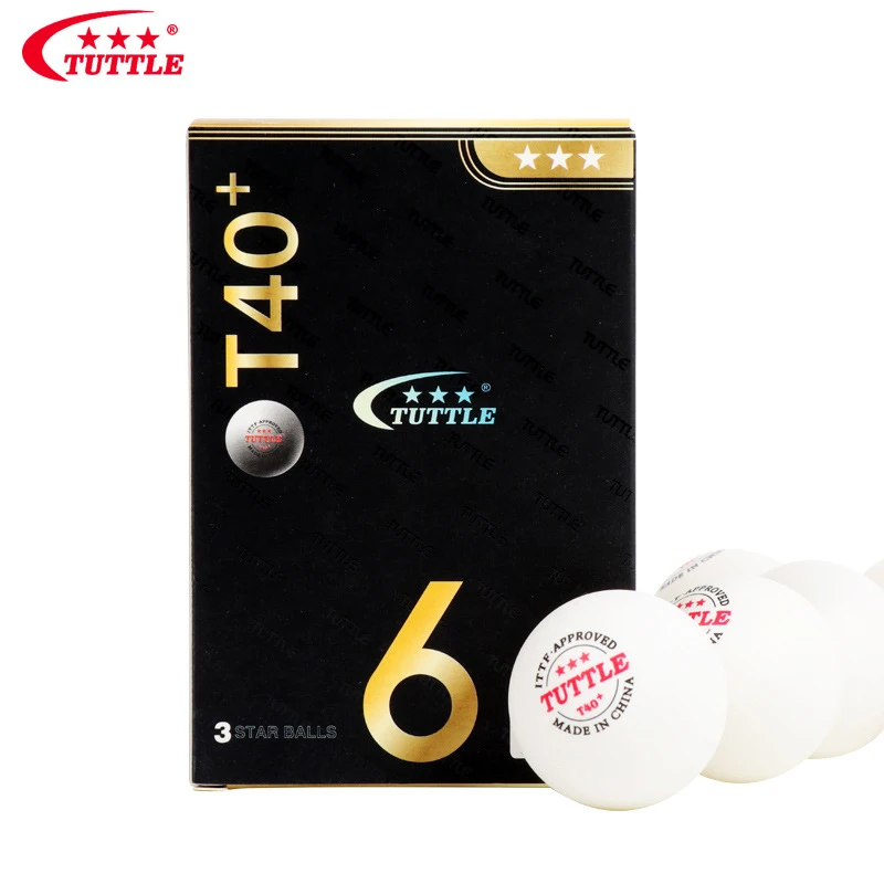 

TUTTLE ABS Plastic Table Tennis Ball 3 Stars 40+mm Ping Pong Balls ITTF approved for Game Competition Tabletennis PingPong Balls