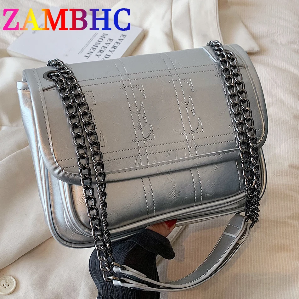 

Vintage PU Leather Shoulder Side Bags for Women Soild Color Commute Crossbody Bag 2023 Trend Designer Female Handbags and Purses