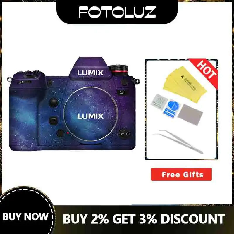 For Panasonic S1 S1R Lens Skin Decal Sticker Wrap Film Anti-Scratch Protector Cover Case Camera Accessories