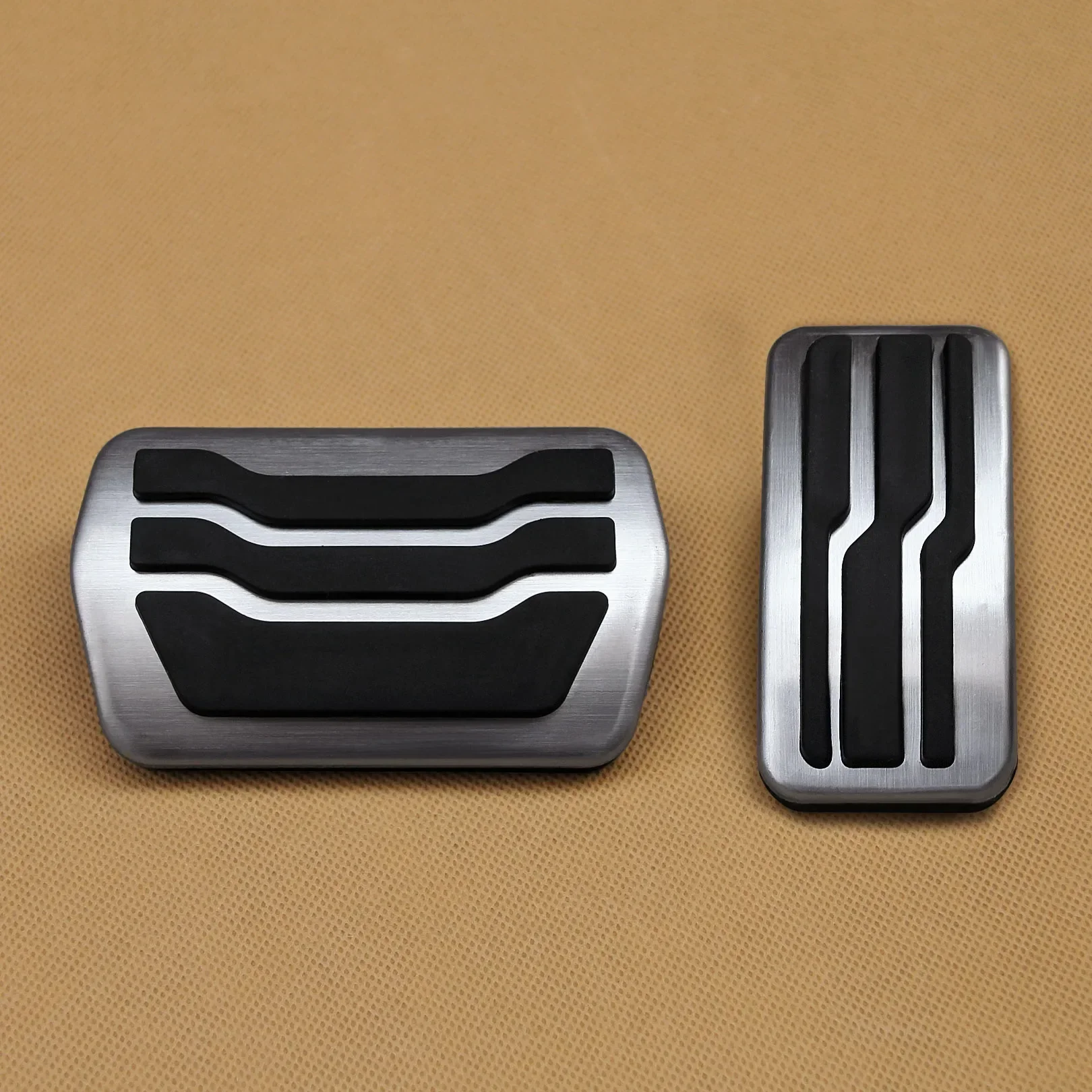 Automatic Steel Brake AND Gas Pedal Covers Kit for Ford Escape Focus Kuga Lincoln MKC 2011-