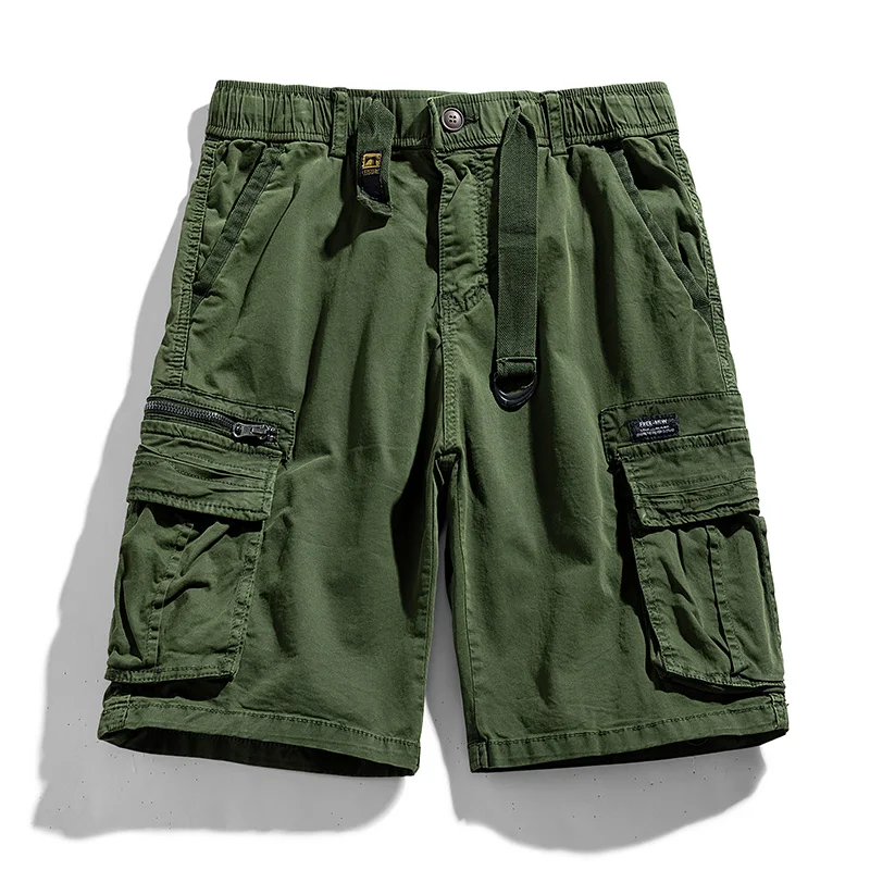 CAAYU Summer Men Cargo Shorts Tactical Short Pants Multi-pocket Shorts Men Oversize Clothing Casual Fashion Jogger Outdoor Pants