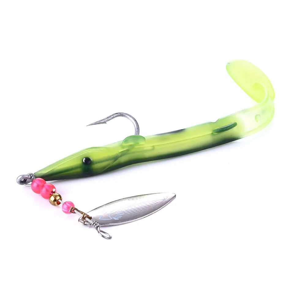 

2pcs Jig Head Soft Fishing Lure with Hook Fishing Bait Sea Bass Fishing