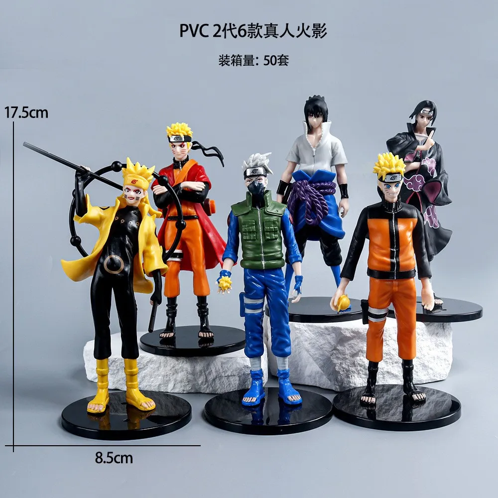 Naruto Shippuden Team 7 Anime Figure Collectible Desktop Decoration Toy