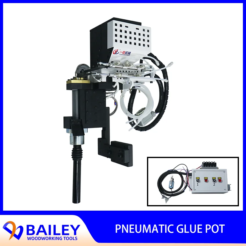 

BAILEY 1PC Two-Color Pneumatic Design Manual Upper Glue Pot With Glue Removal For KDT NANXING Edge Banding Machine Machinery