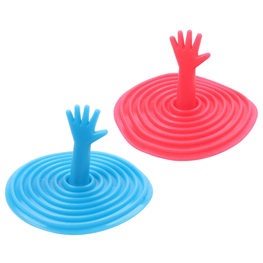 

2 Tub Stopper Plug Shower Drain Covers with Design Handle Bathtub Stoppers for Kitchen Laundry and Bathroom
