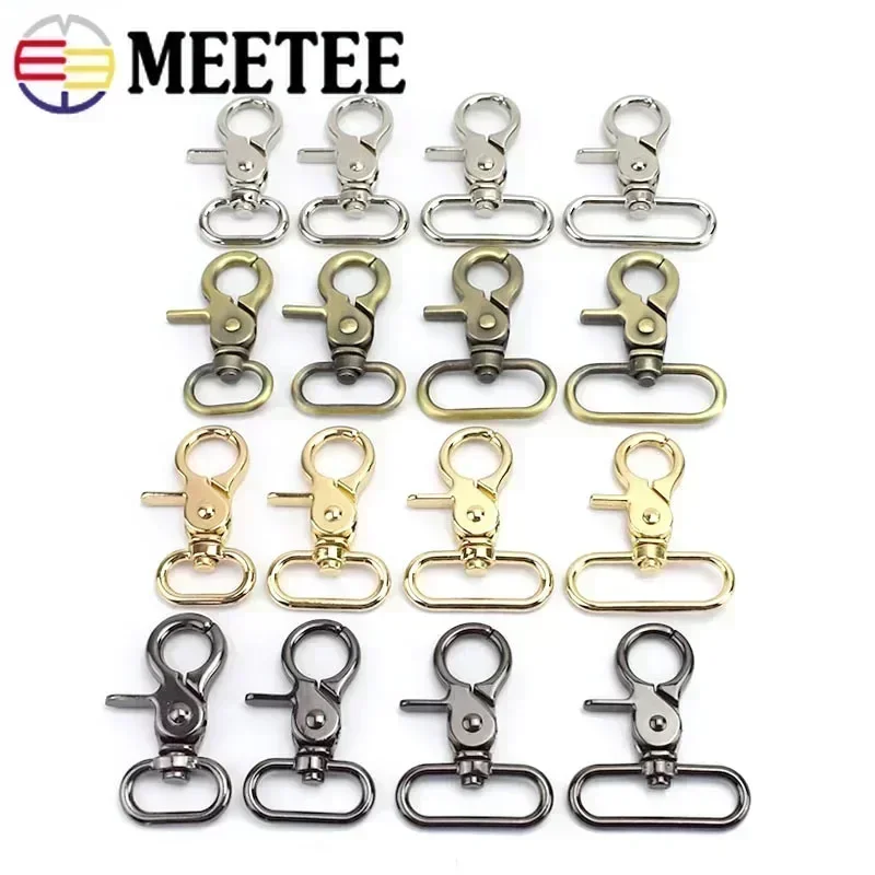 2/4/10pcs Meetee 20-50mm 수하물 스트랩 금속 버클 가방 랍스터 카빈 ..