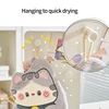 Cute Cat Hand Towel Quick Drying Kitchen Towel Cleaning Rag Coral Velvet Cartoon Absorbent Hanging Towel Bathroom Accessories 수건 5