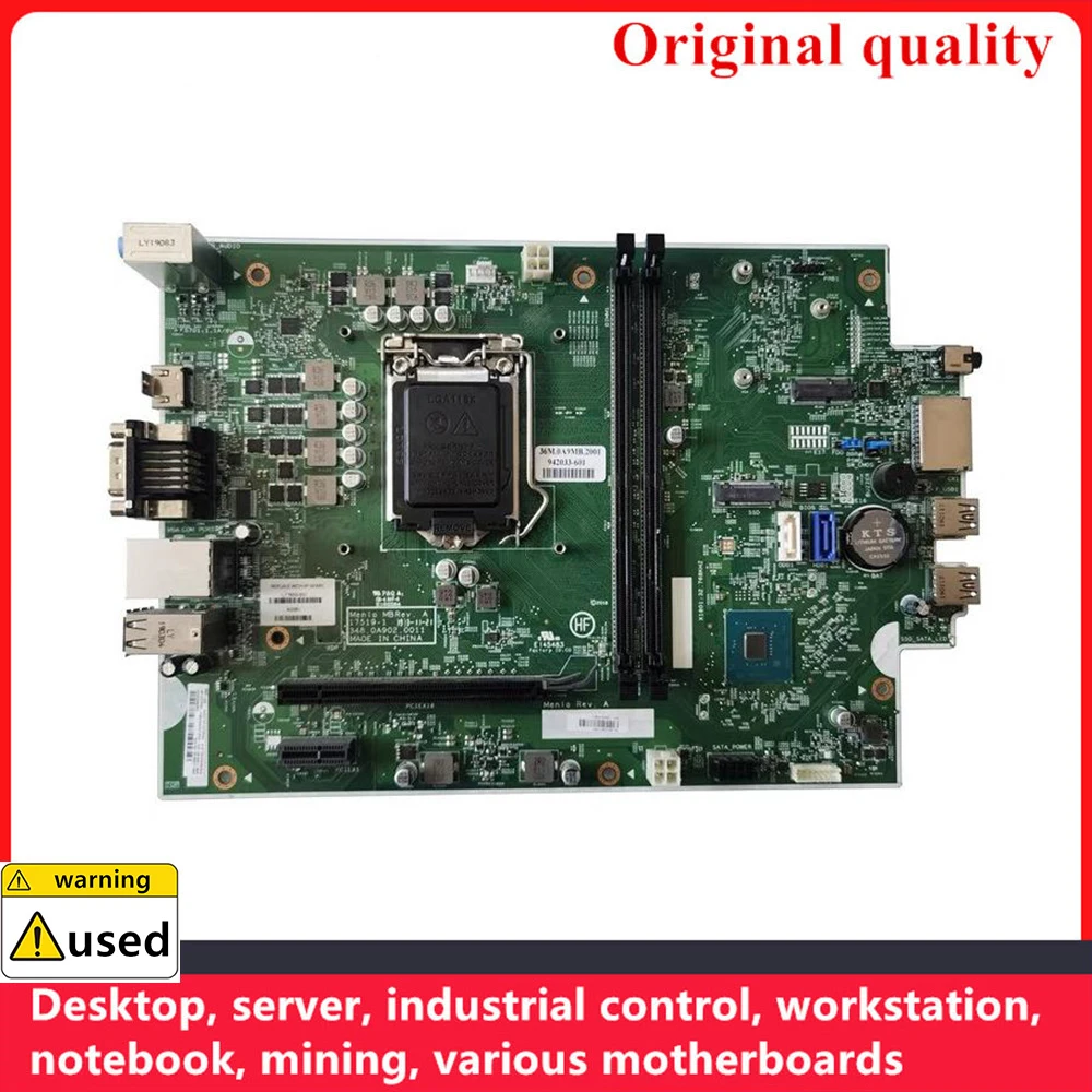 

Used 100% Tested For HP 280 G3 SFF 290 G1 SFF Desktop Motherboard L17655-001 L17655-601 942033-001 348.0A902.0011 17519-1