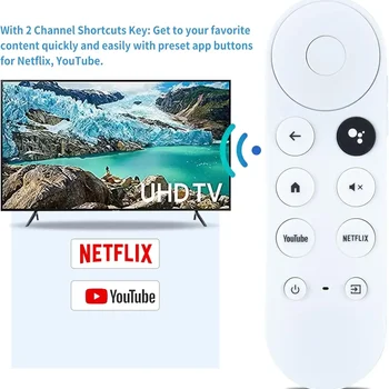 리모컨 구글 크롬캐스트 G9N9N 교체용 4k 블루투스 음성 스트리밍 컨트롤러, 스마트 TV GA01919/20/23, 2020