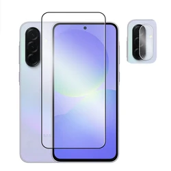 Premium 6 - in - 1 Tempered Glass Screen Protector with 2.5D Full Cover Glue Design - A06 4G (1 Glass and 1 Lens)